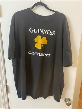 Carhartt x Guinness Black Graphic Tee. EUC Mens XL